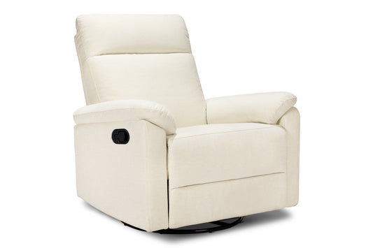 DaVinci Suzy Swivel Recliner in Vanilla