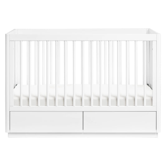 Berço de armazenamento conversível 3 em 1 Babyletto Bento com kit de conversão para cama infantil