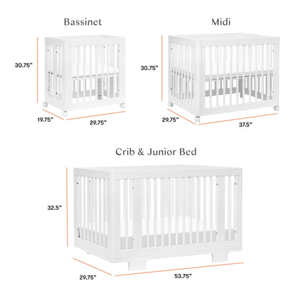 Babyletto Yuzu 8-in-1 Convertible Crib with All-Stages Conversion Kits