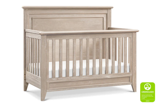 Monogram Beckett Rustic 4-in-1 Convertible Flat Top Crib in Sandbar