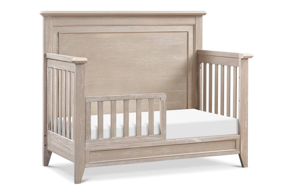 Monogram Beckett Rustic 4-in-1 Convertible Flat Top Crib in Sandbar