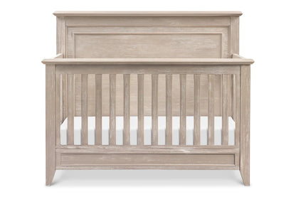 Monogram Beckett Rustic 4-in-1 Convertible Flat Top Crib in Sandbar