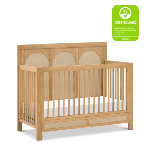 Namesake Eloise 4-in-1 Convertible Crib in French Sage and Performance Sand Eco-Weave