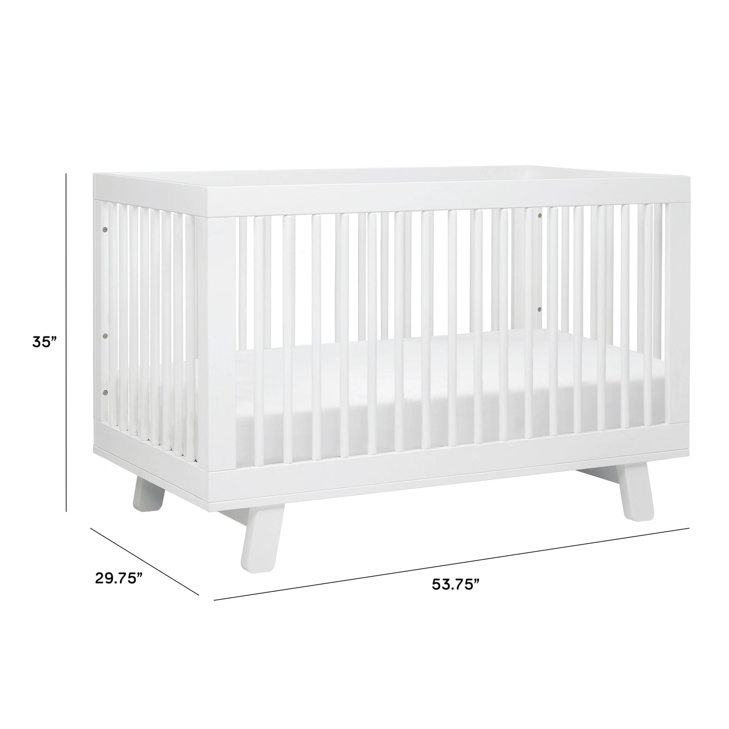 Berço conversível 3 em 1 Babyletto Hudson com kit de conversão para crianças pequenas