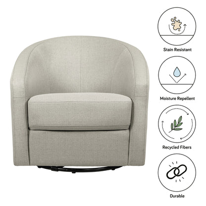 Babyletto Madison Swivel Glider in Eco-Performance Water Repellent & Stain Resistant Fabric