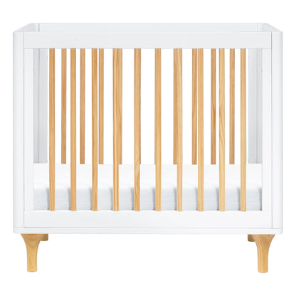 Babyletto Lolly 4-in-1 Convertible Mini Crib and Twin Bed with Toddler Bed Conversion Kit in White / Natural