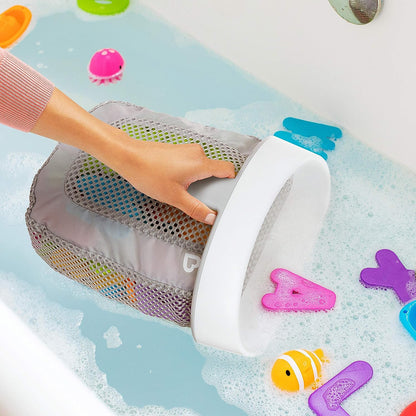 Munchkin® Super Scoop™ Almacenamiento colgante para juguetes de baño con malla de secado rápido