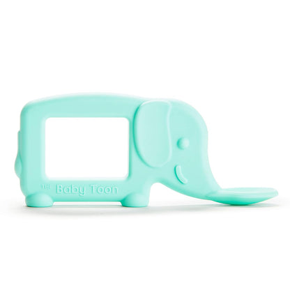 Colher para mordedor de silicone Munchkin® The Baby Toon™, elefante - menta 