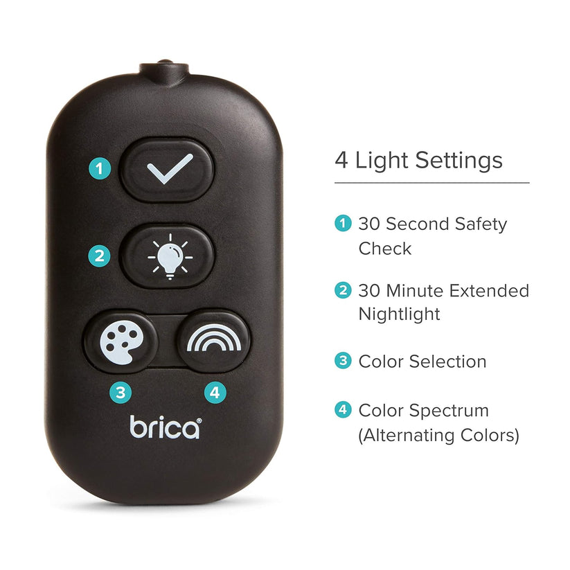Brica® Night Light™ Pivot Baby inSight® Adjustable Car Mirror idealbaby
