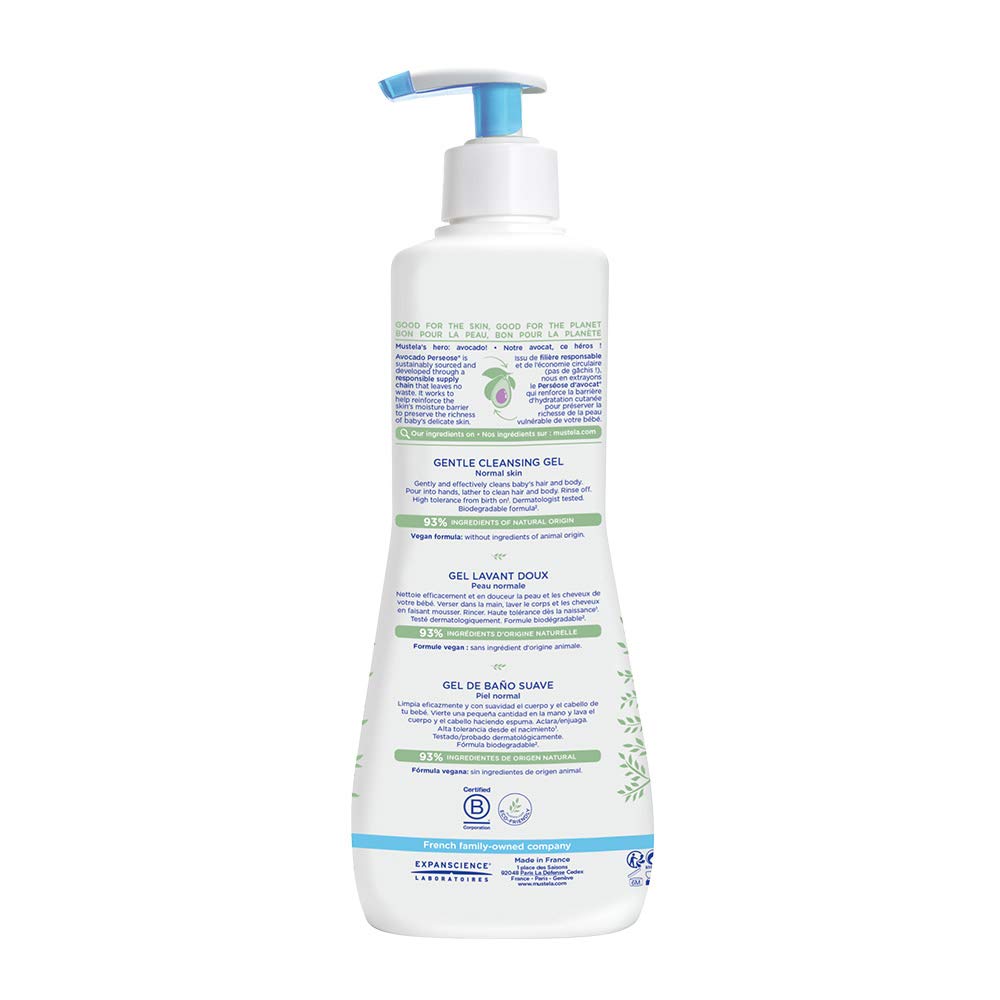 Mustela Baby Gental Cleansing Gel - Baby Hair & Body Wash