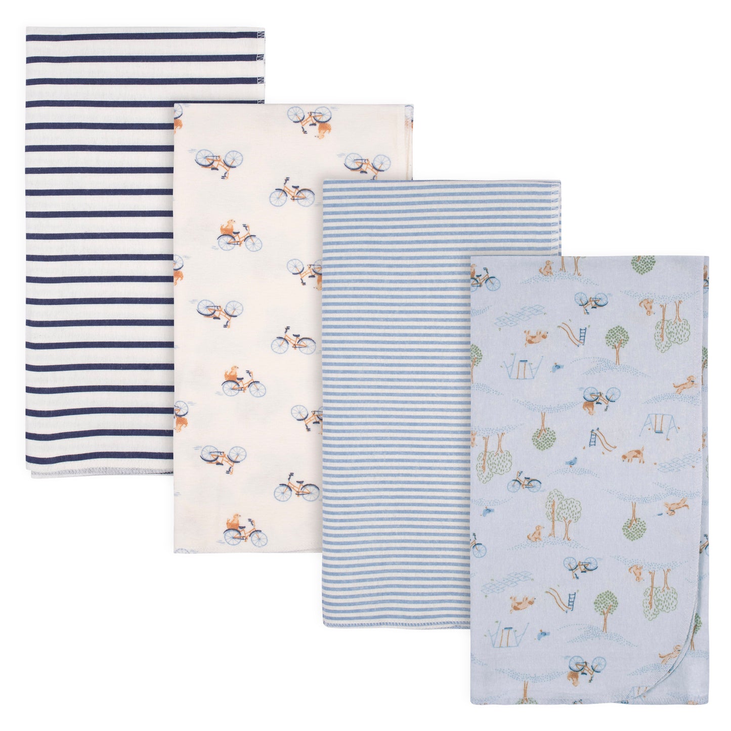 Gerber 4 Pack Flannel Receiving Blankets