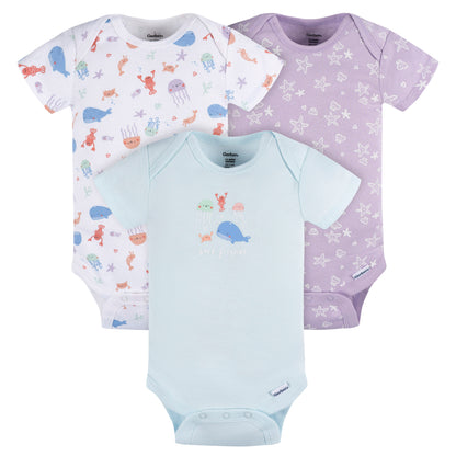 Gerber Best Friends 3 Pack Onesies-Girl