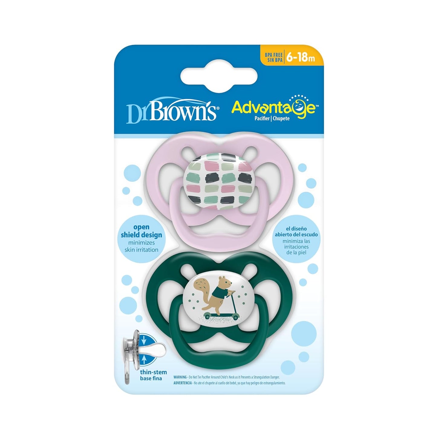 Dr. Brown’s™ Advantage™ Pacifiers Stage 2, 2 Pack