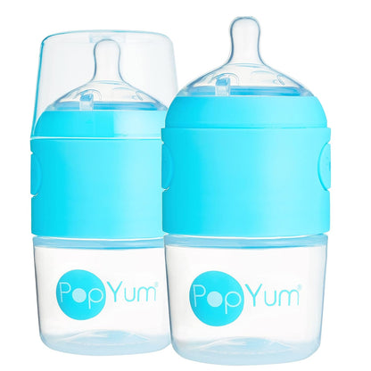 PopYum 5oz Anti-Colic Baby Bottle, 2-Pack