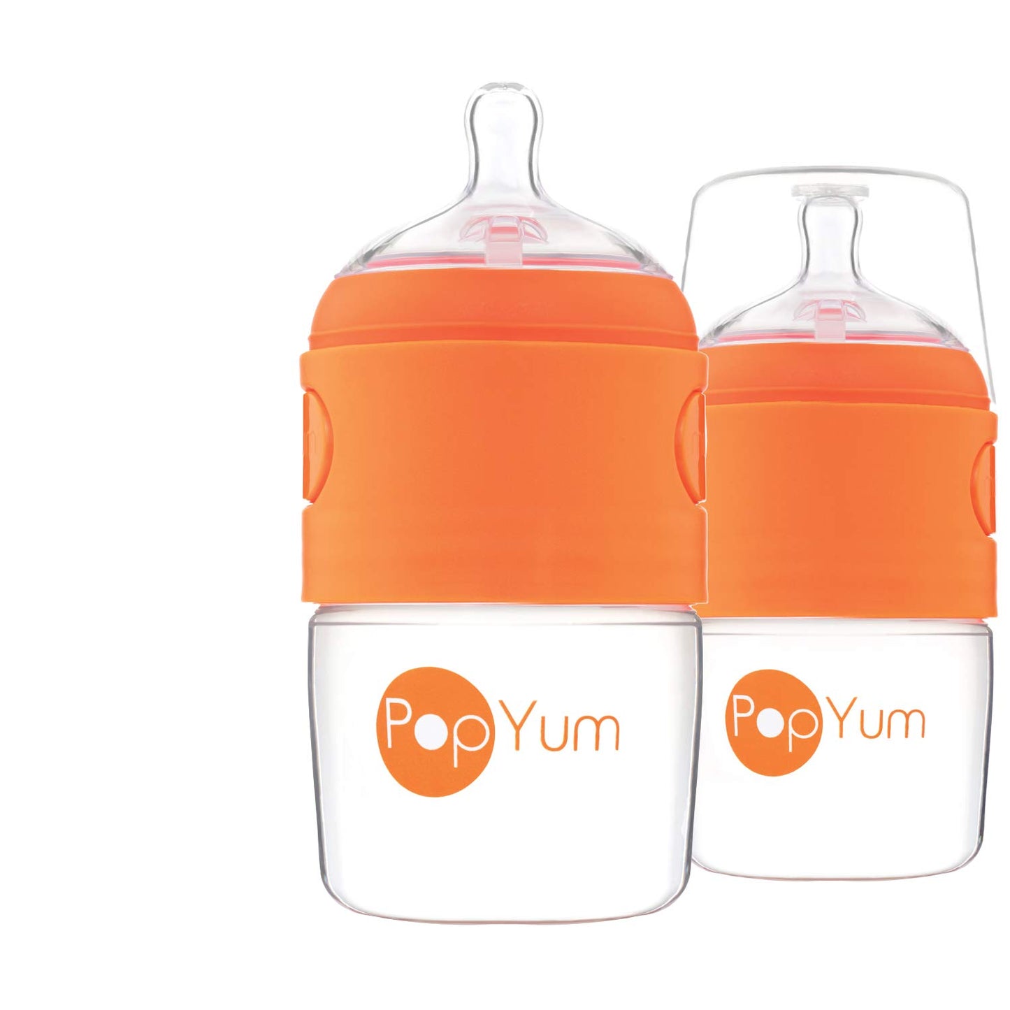 PopYum 5oz Anti-Colic Baby Bottle, 2-Pack