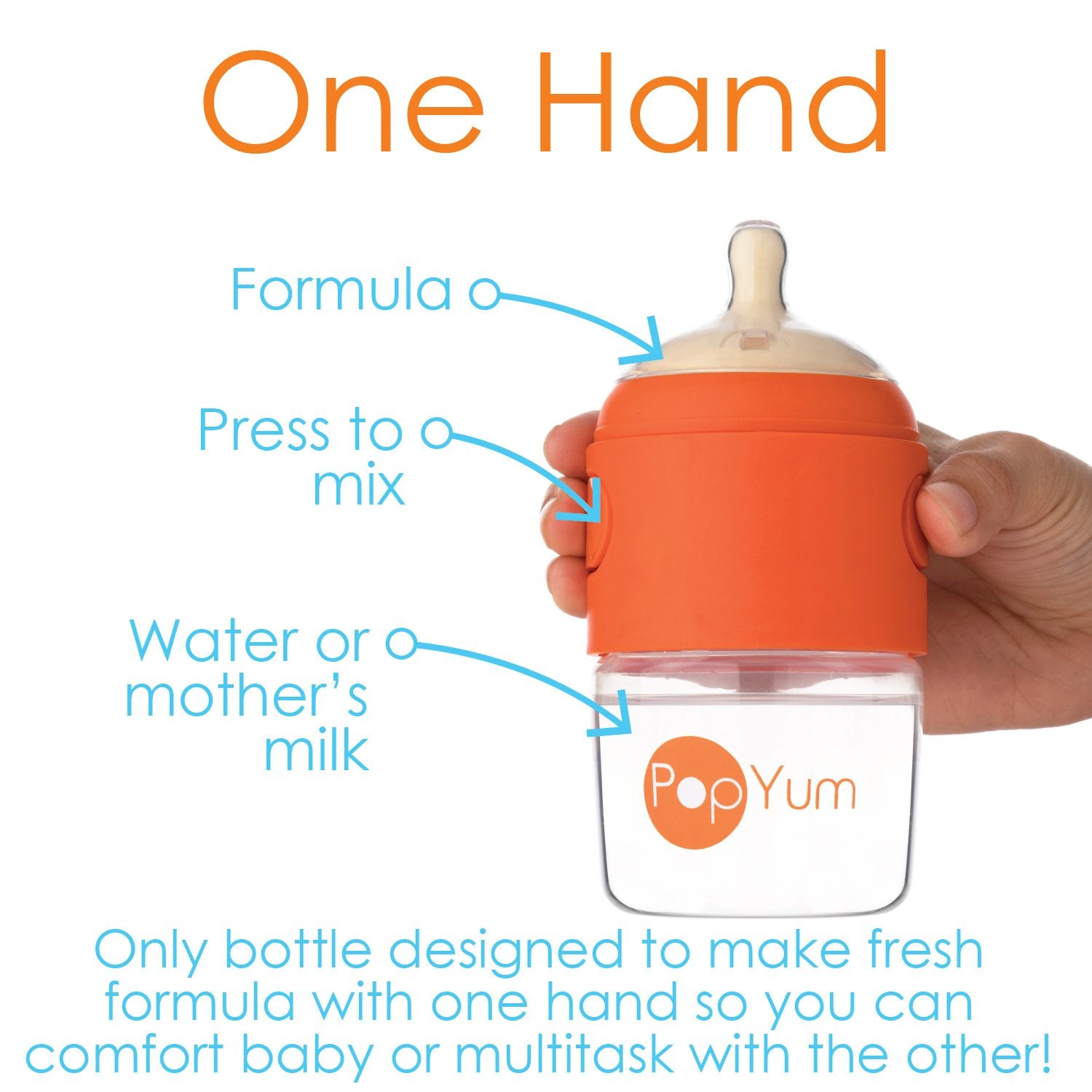 PopYum 5oz Anti Colic Baby Bottle 2 Pack idealbaby