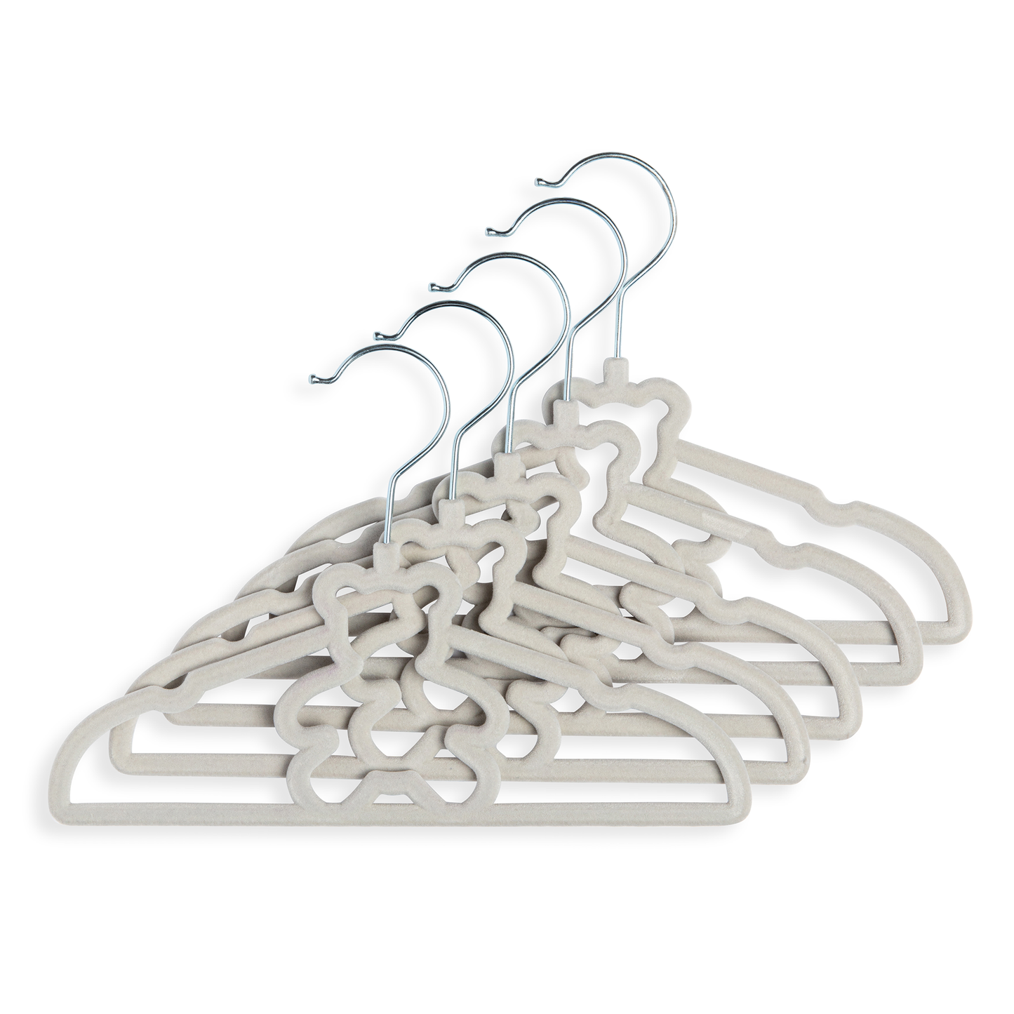 Rose Textiles 10-Pack Baby Hangers - Grey Bear