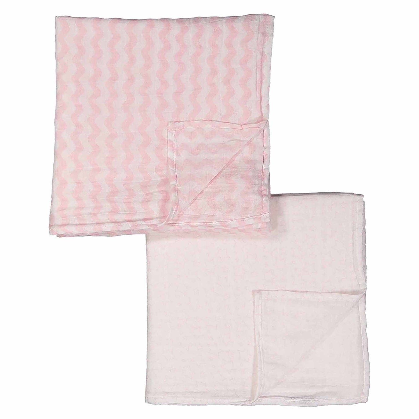 Cobertores de musselina Rose Textiles com 2 pacotes - Pink Star