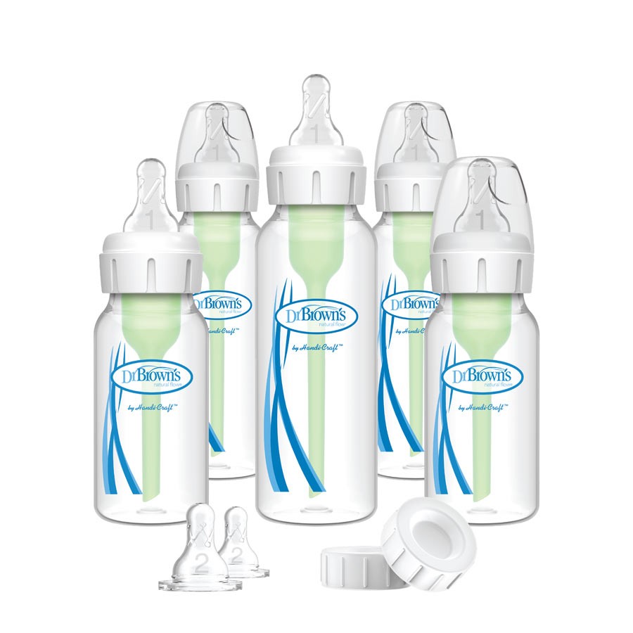 Dr. Brown’s Natural Flow Anti-Colic Narrow Baby Bottle Newborn Gift Set