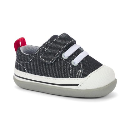 Stevie First Walker Shoes-Denim Black