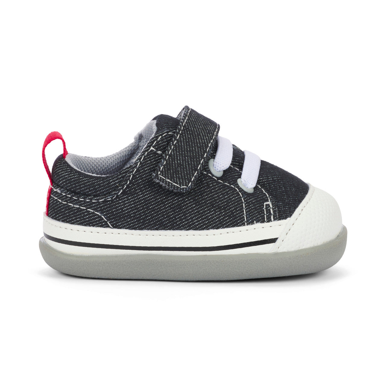 Stevie First Walker Shoes-Denim Black