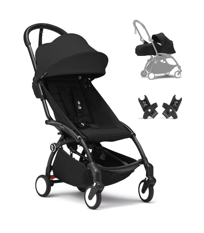 Stokke YOYO Newborn to Toddler Lightweight Black Stroller