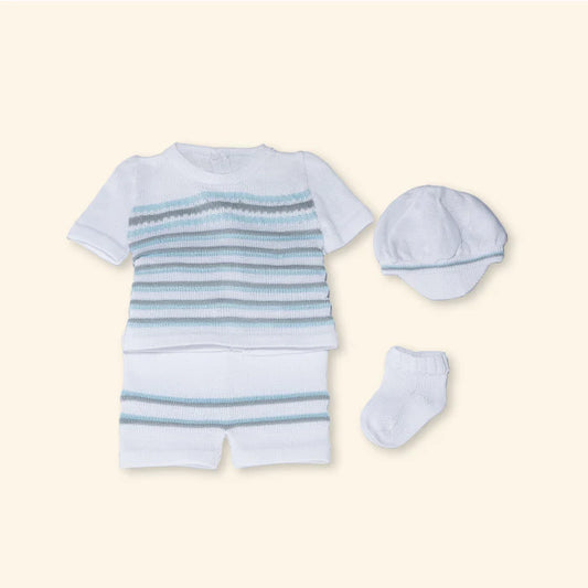 Karela Thomas Knitted Short Set, 4 Pieces