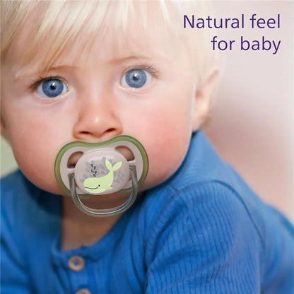 Avent Ultra Air Pacifier 6-18 Months, Turtle-Whale