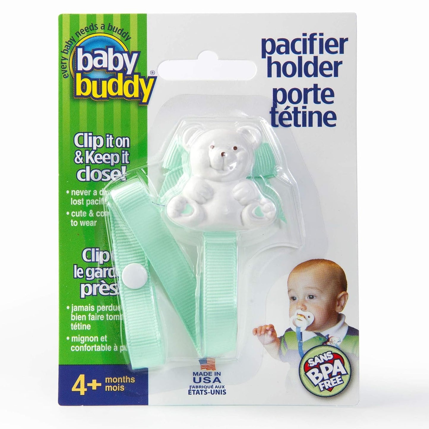 Porta-chupeta Baby Buddy Bear