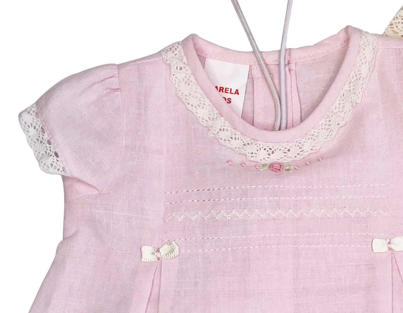 Karela Baby Rose Pink Linen Dress