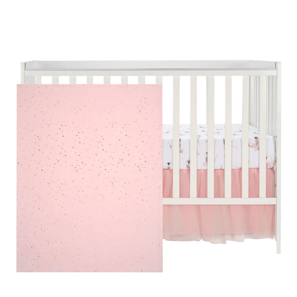 Ballerina Baby Pink 3-Piece Crib Bedding Set