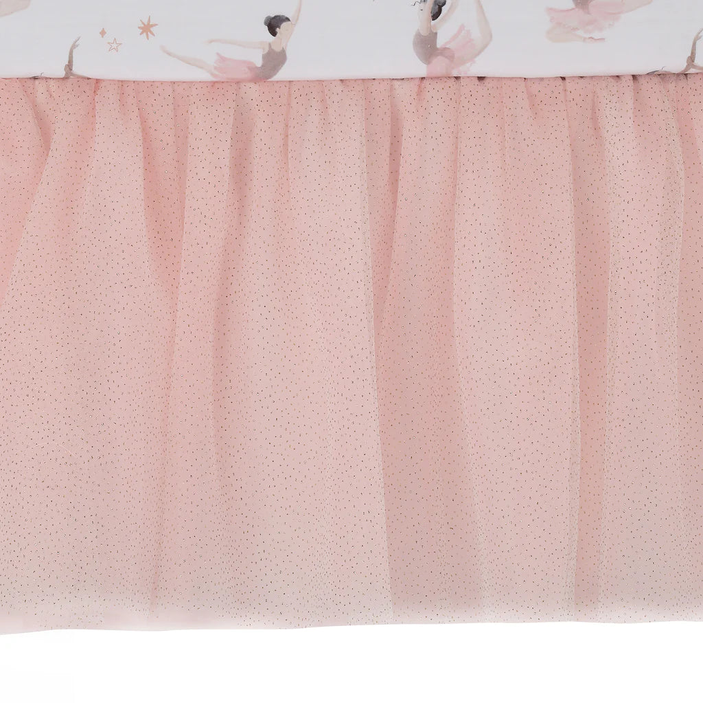 Ballerina Baby Pink 3-Piece Crib Bedding Set