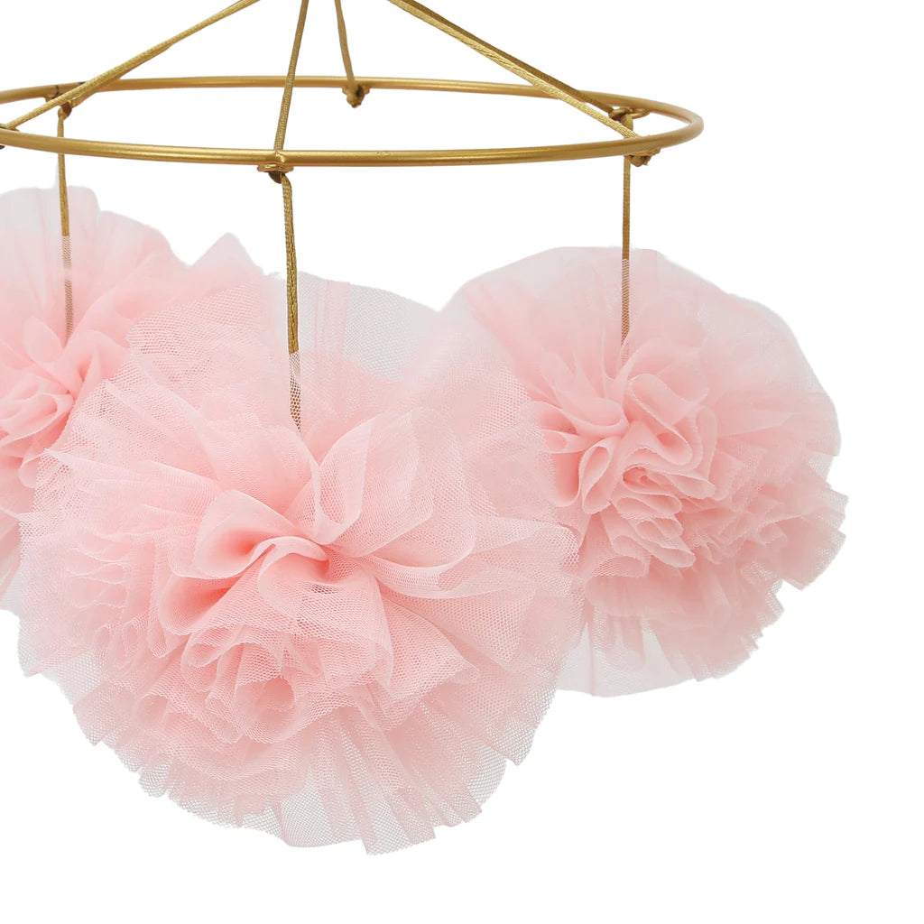 Secret Garden Pink Pom Pom Musical Mobile