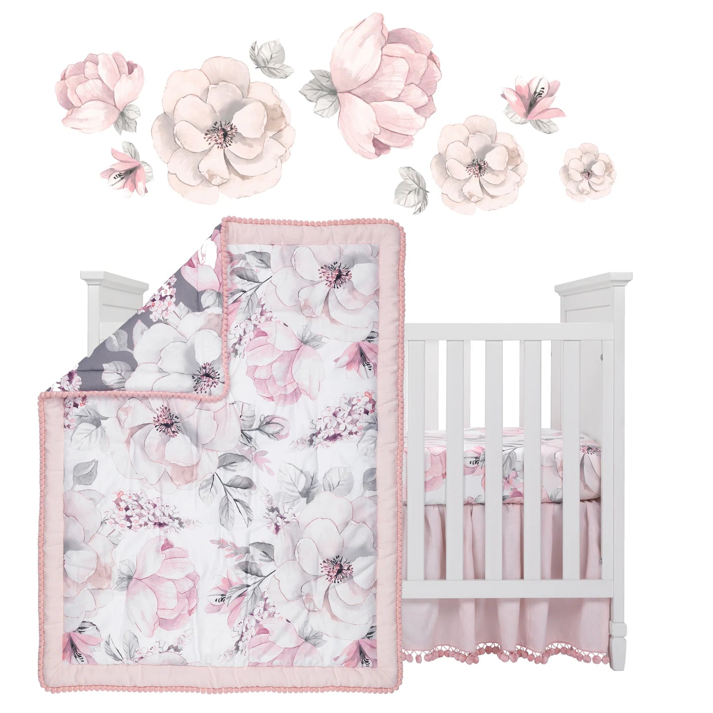 Lambs & Ivy Signature Botanical Baby 4-Pieces Bedding Set