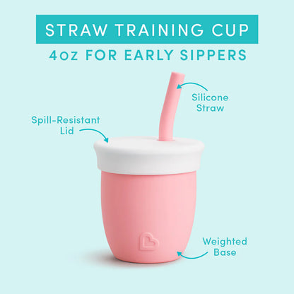 Munchkin C’est Silicone!® Training Cup with Straw