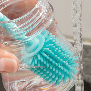 Chicco Silicone Bottle Brush Teal