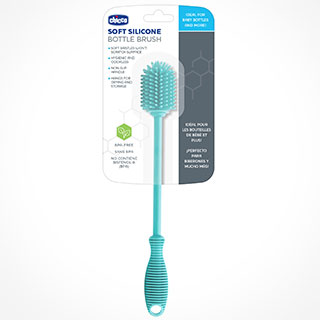 Chicco Silicone Bottle Brush Teal