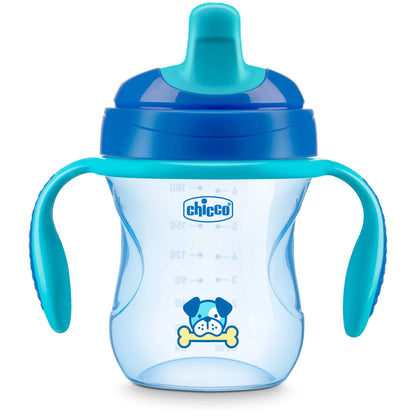 Chicco Semi-Soft Spout Trainer Sippy Cup 7 onças, 6 m +