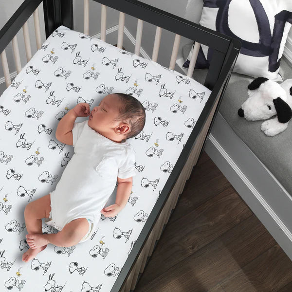 Lambs Ivy Classic Snoopy 3 Pieces Crib Bedding Set idealbaby