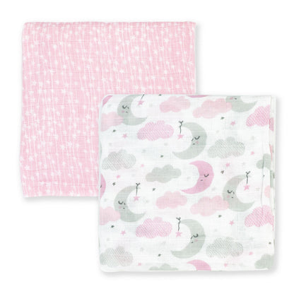 Tendertyme 2 Pack Muslin Swaddle Blanket