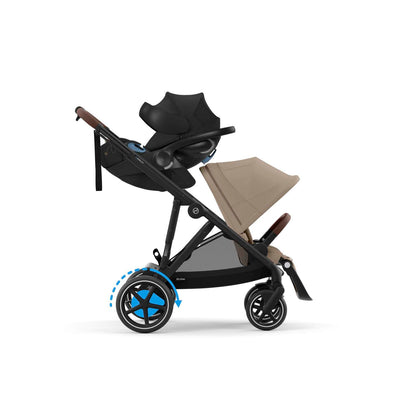 Cybex eGazelle S Electronic Assist Stroller Black Frame