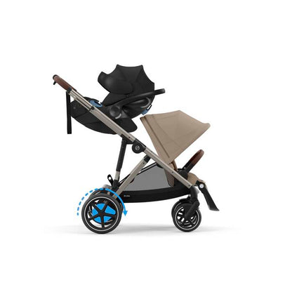 Cybex eGazelle S Electronic Assist Stroller Taupe Frame