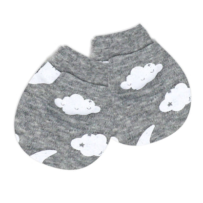 Rose Textiles Boys 5 Pieces Mesh Bag Set-Grey Moon