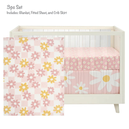 Lambs & Ivy Daisy Dreams 3-Pieces Bedding Set