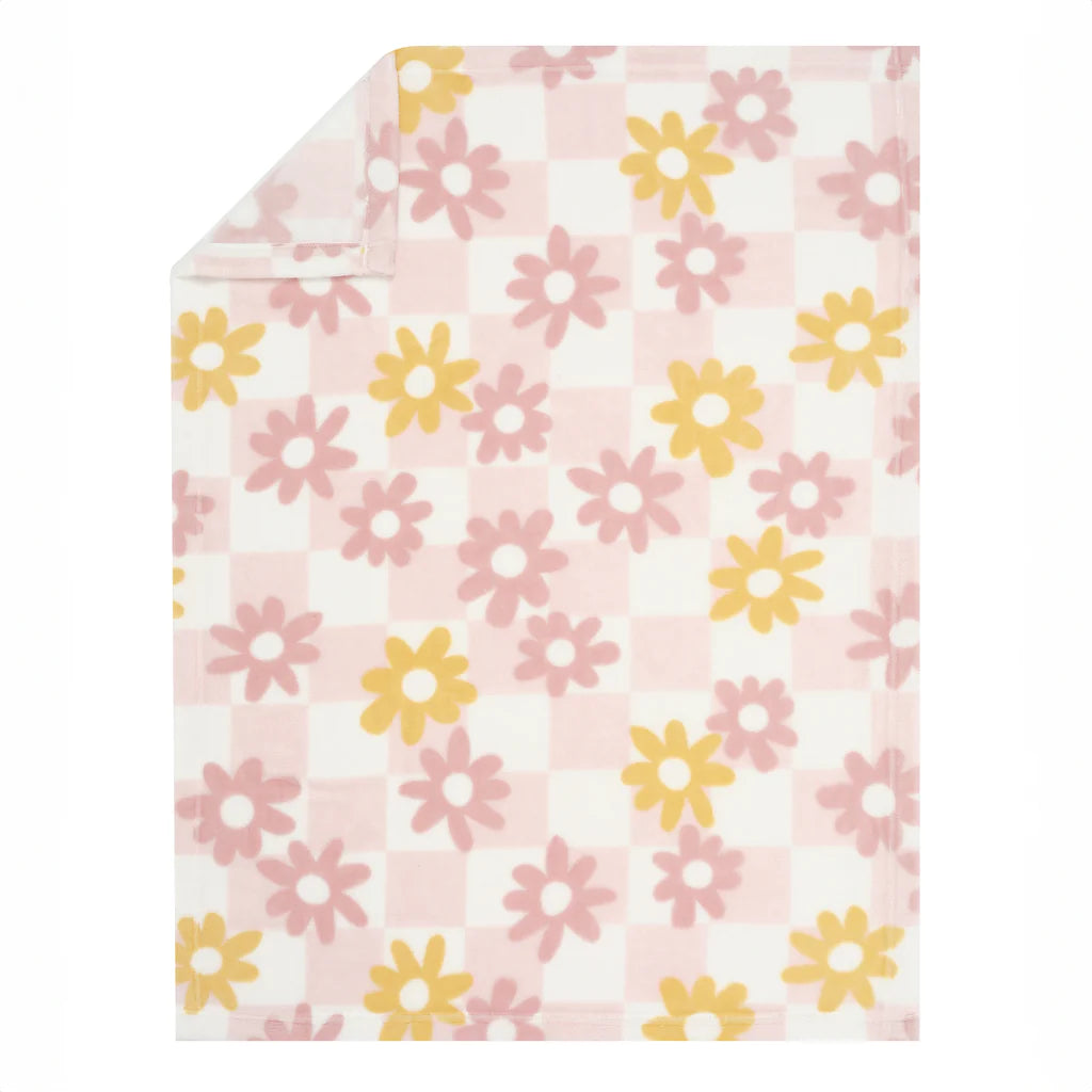 Lambs & Ivy Daisy Dream Cozy Fleece Blanket