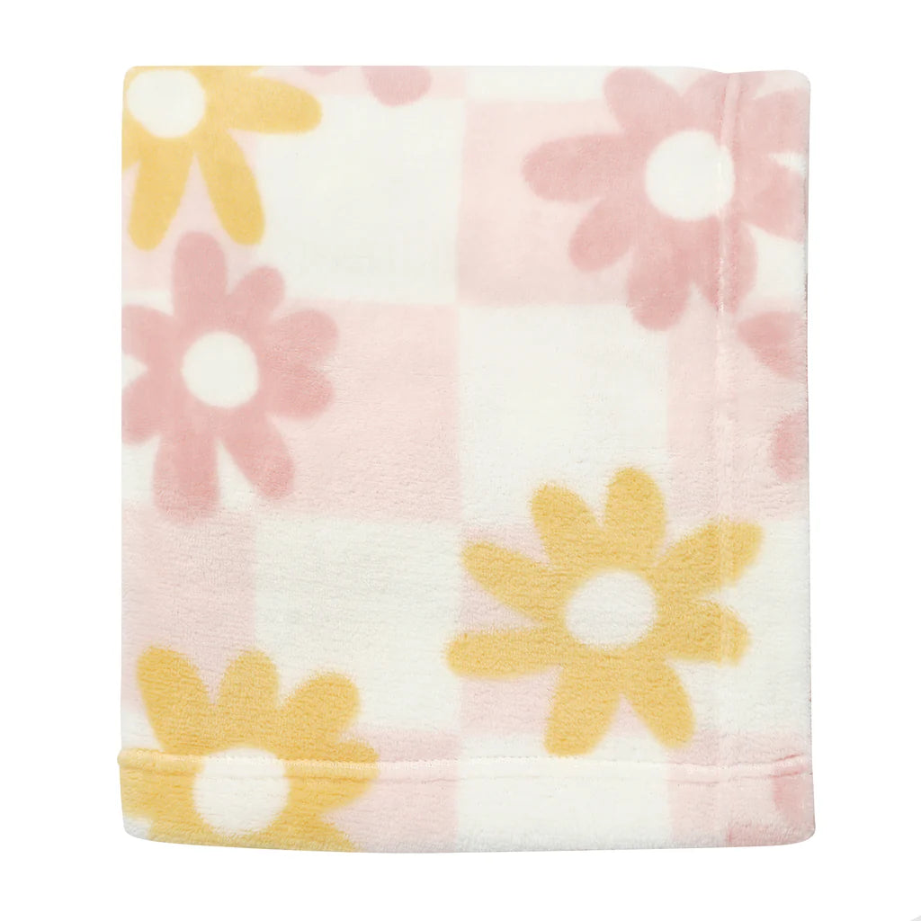 Lambs & Ivy Daisy Dream Cozy Fleece Blanket