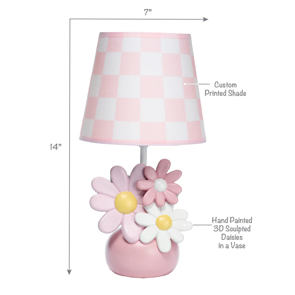 Lambs & Ivy Daisy Dream Lamp with Shade