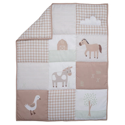 Bedtime  Farmyard Friends 3-Pieces Bedding Set