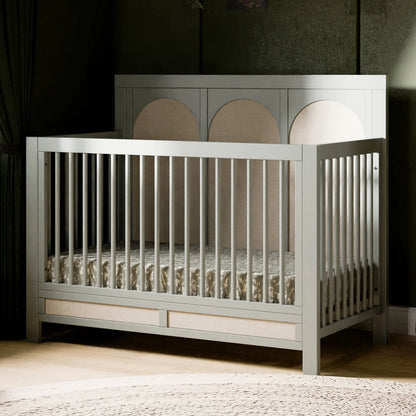 Namesake Eloise 4-in-1 Convertible Crib in French Sage and Performance Sand Eco-Weave