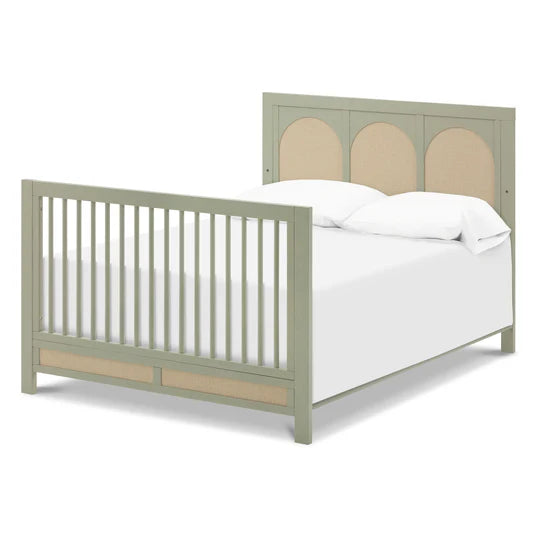 Namesake Eloise 4-in-1 Convertible Crib in French Sage and Performance Sand Eco-Weave